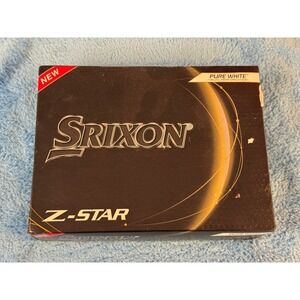 Srixon Z-Star Golf Balls Pure White 1 Dozen 12 Pack 3-Piece Urethane Tour Ball